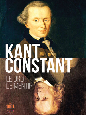 cover image of Le droit de mentir